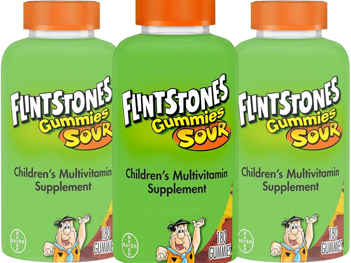 Flintstones Kids Sour Gummies Multivitamins 180-Count