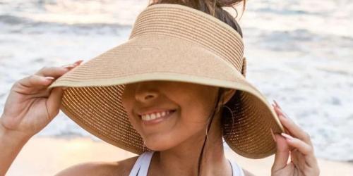 Foldable Wide Brim Bow Visor Only $15.88 Shipped on Jane.com