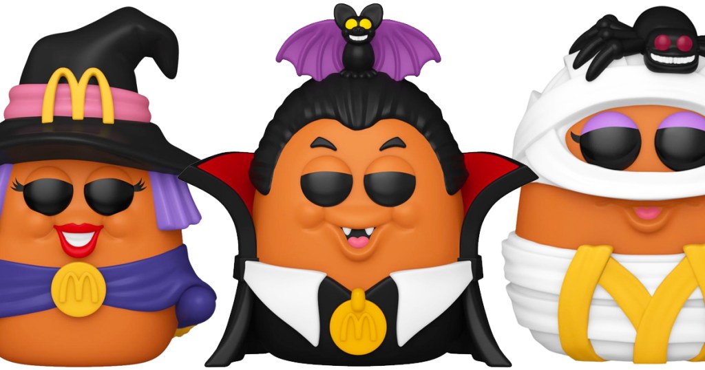 witch, vampire, and mummy funko pop mcnugget figures