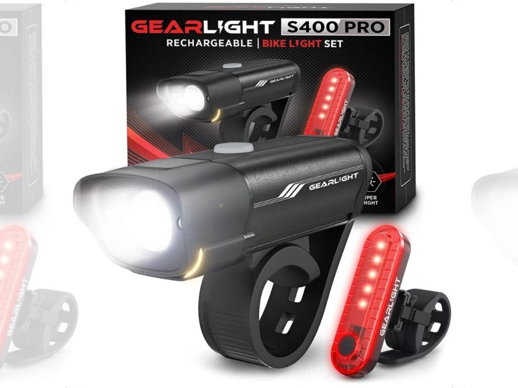 GearLight Rechargeable Bike Light Set