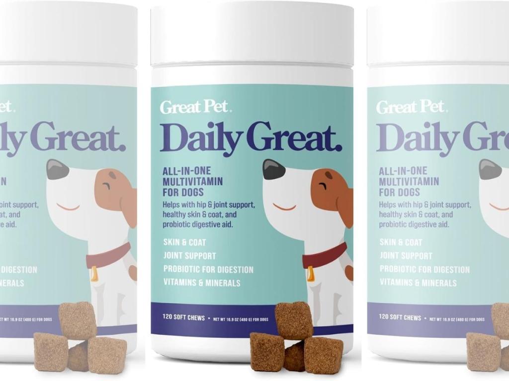 Great Pet Daily Great Multivitamins for Dogs, 120-Count