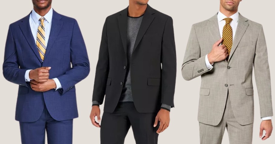 Up to 80% Off Macy’s Men’s Suits | Nautica, Van Heusen & More!
