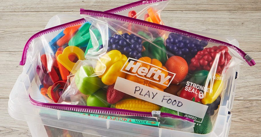 Hefty Slider Jumbo Storage Bags