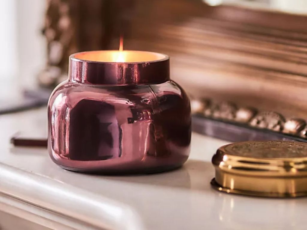 Capri Blue Volcano Purple Luster Jar Candle 
