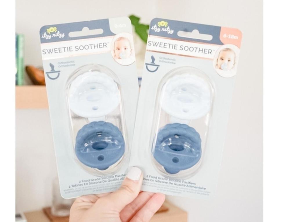 Itzy Ritzy Sweetie Soother Silicone Orthodontic Pacifier 2-Pack