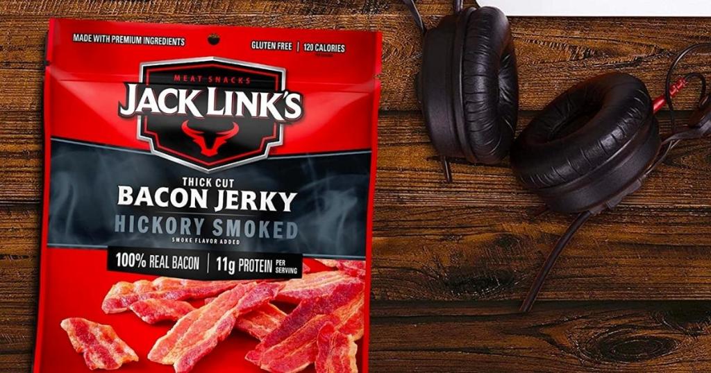 Jack Link's Hickory Smoked Bacon Jerky 2.5oz Bag