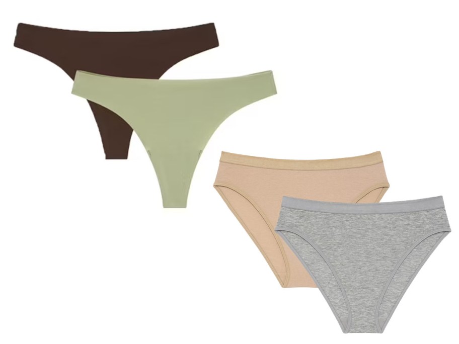 Joyspun Thong and Bikini Underwear 2-Packs