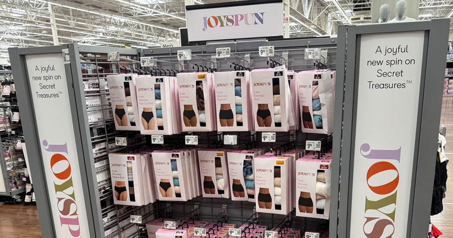 Joyspun Underwear Display at Walmart