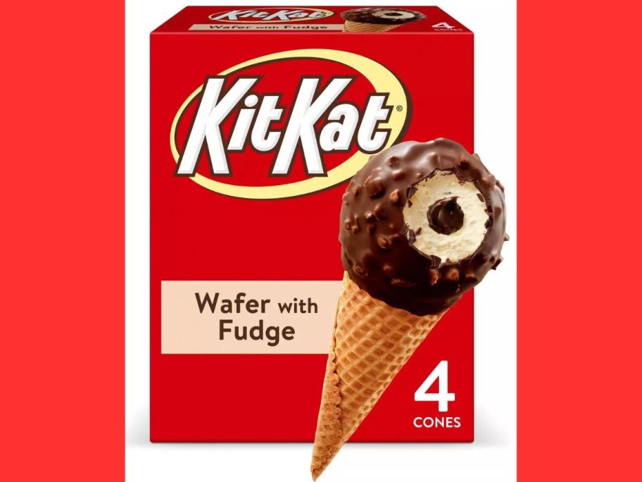 A Kit Kat Cone 4-Pack Box