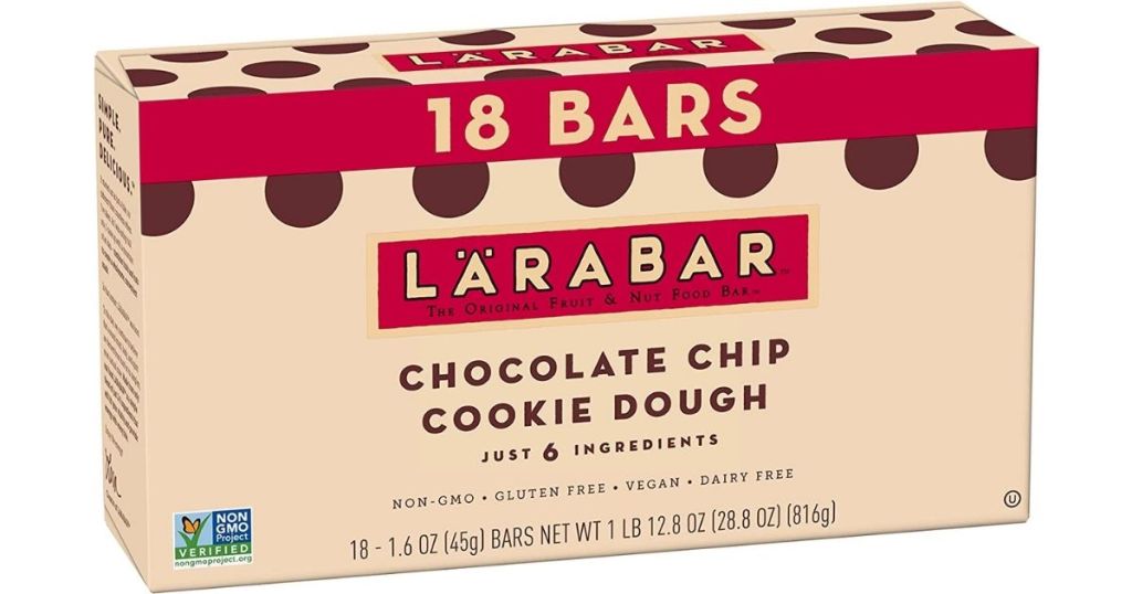 Larabar Nut & Fruit Bar 18-Count - Chocolate Chip Cookie Dough