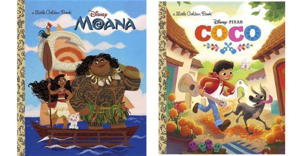 moana and coco little golden books