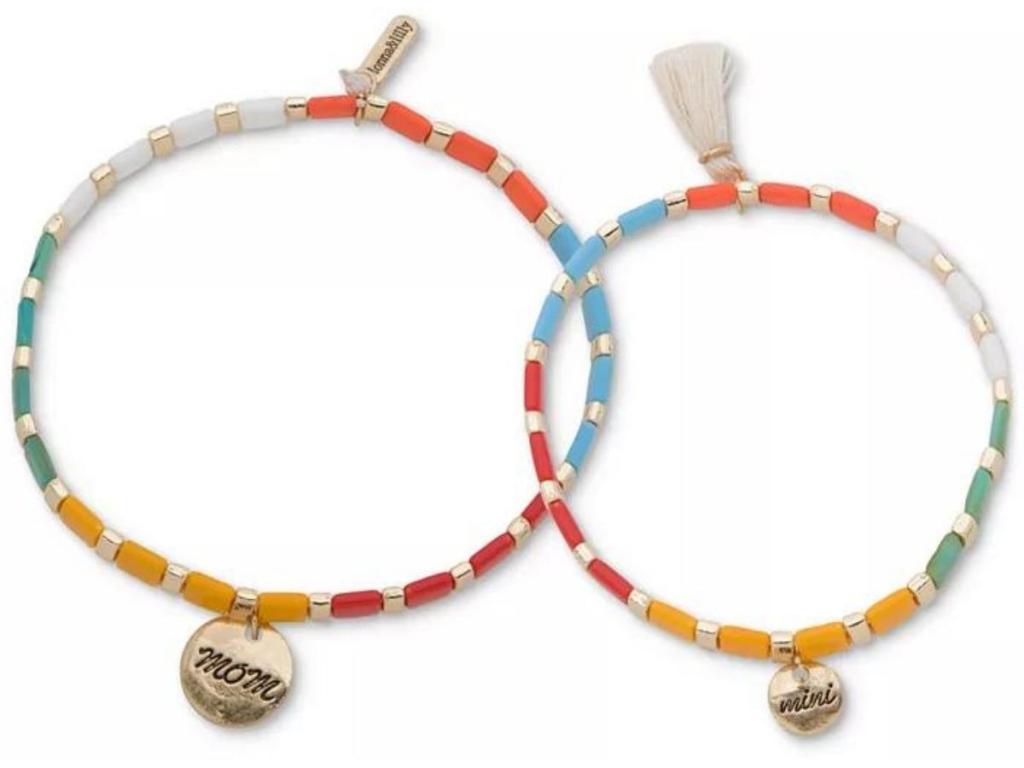 Lonna & Lilly Gold-Tone 2-Piece Beaded Bracelets Set