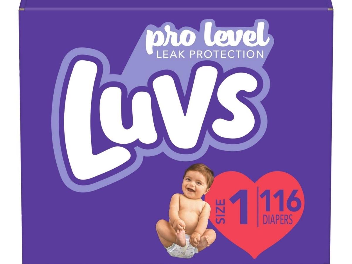 Target luvs best sale diapers size 5