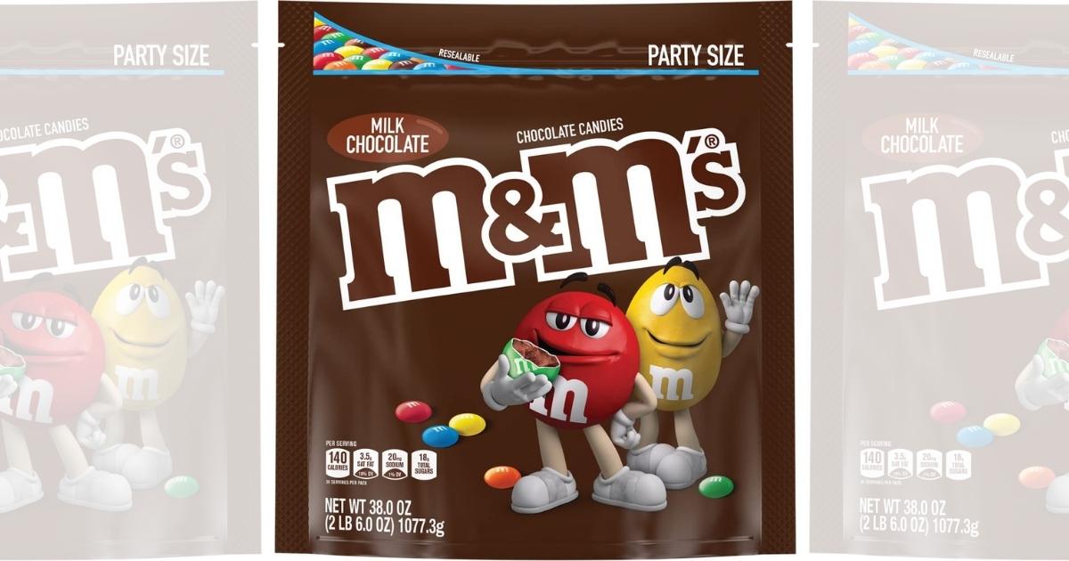 M&M'S Milk Chocolate Chocolate Candy Party Size 38oz Bag