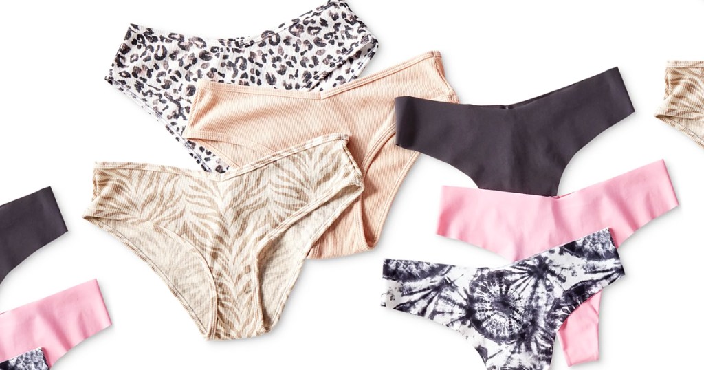 multiple pairs of women's underwear