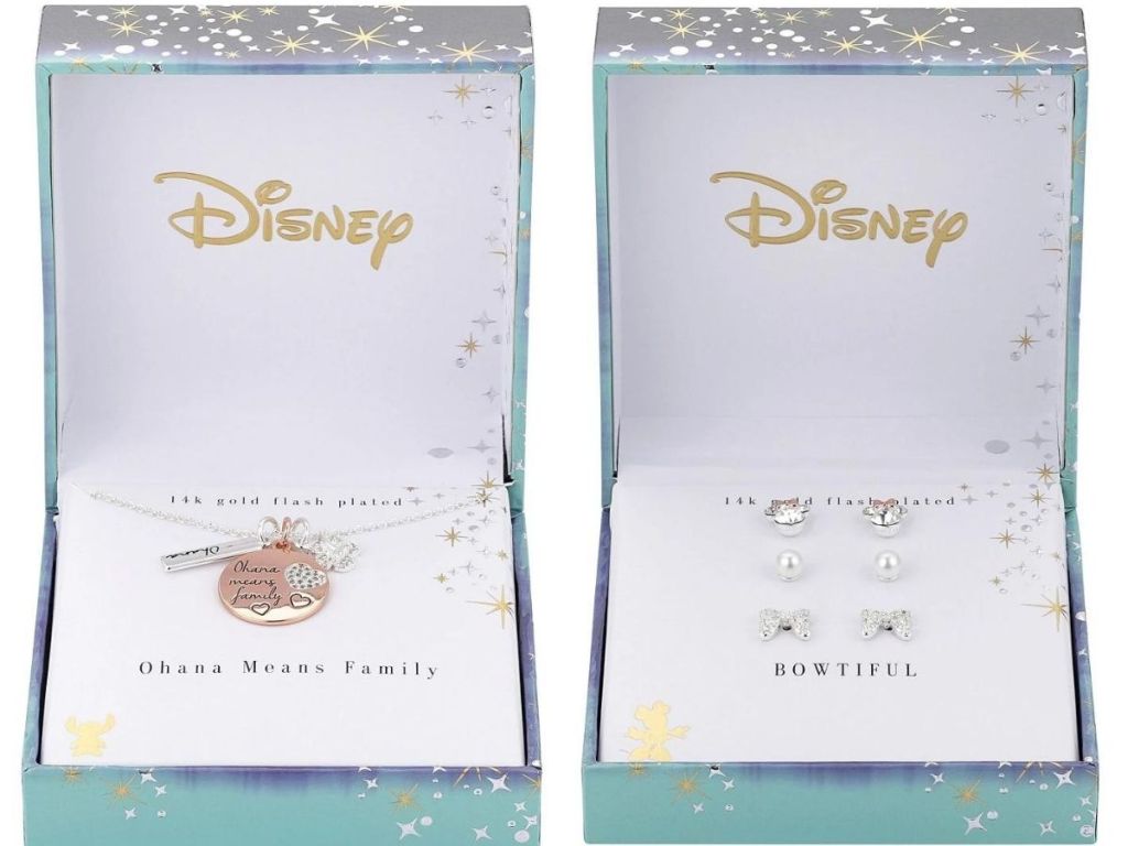 Disney necklace and earrings sets