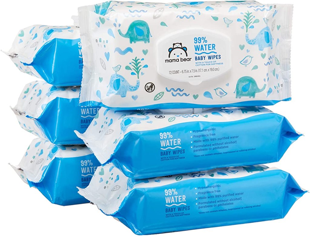 packages of baby wipes