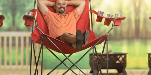 This Giant Camping Chair Fits the Whole Family AND 6 Drinks – It’s in Stock at Sam’s Club!