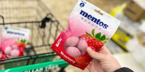 Mentos Bath Bombs 3-Pack Only $1.25 at Dollar Tree (Great for Easter Baskets!)
