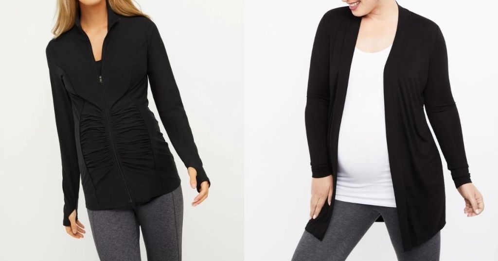 Motherhood Maternity Sweatshirt and Cardigan