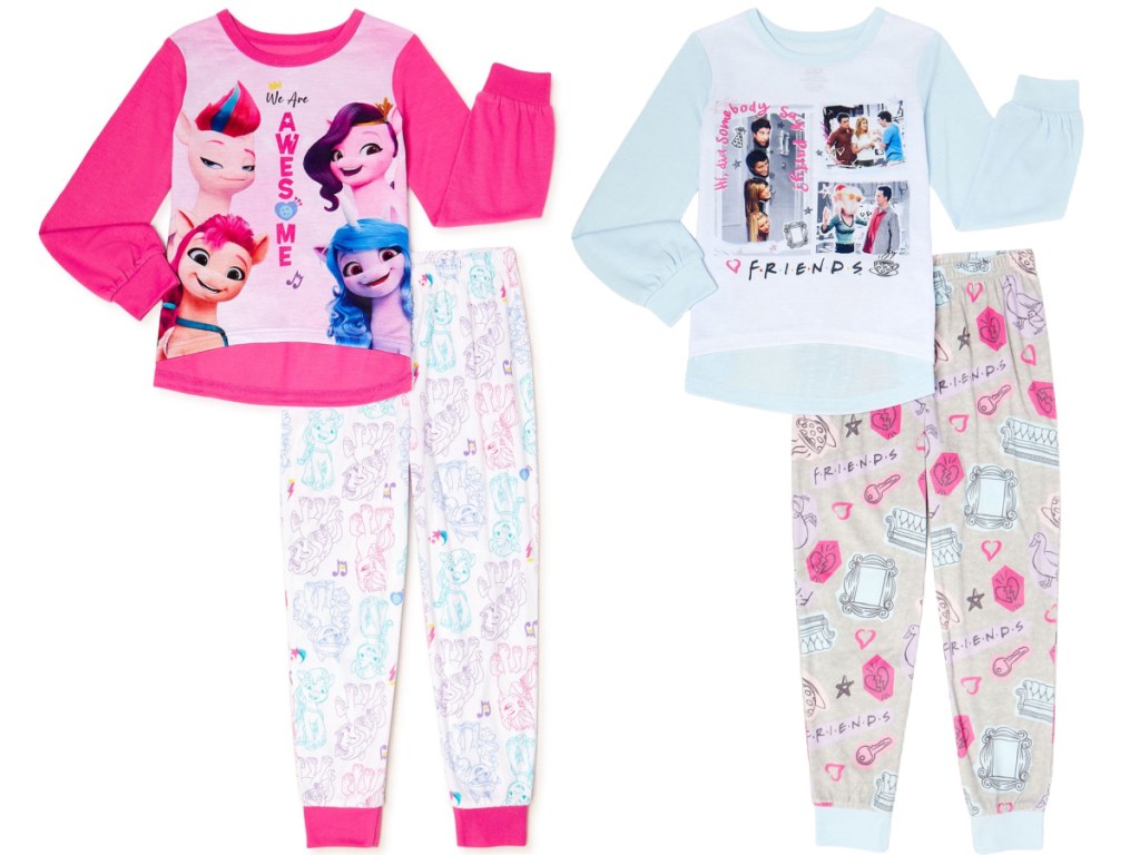 My Little Pony Girls' 2-Piece Pajama Set and Friends Girls' Pajama Set