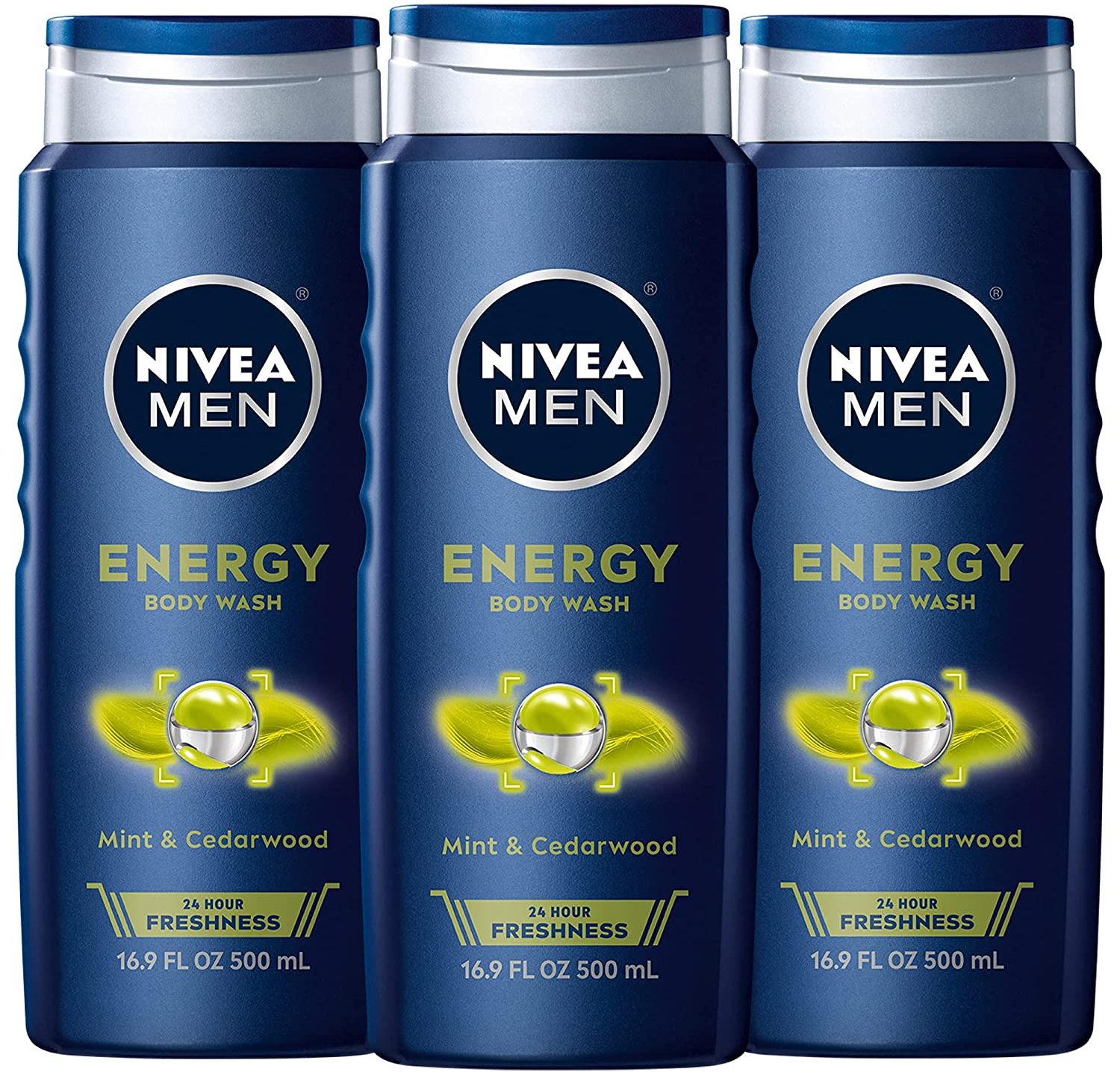 NIVEA MEN Energy Body Wash with Mint Extract