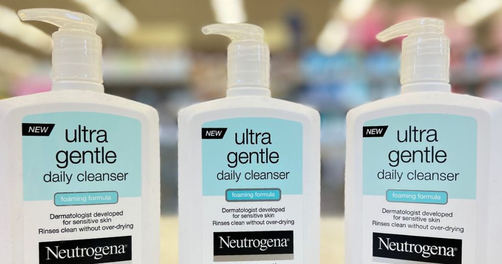 Neutrogena Ultra Gentle Daily Foaming Facial Cleansers Only 3 Each on