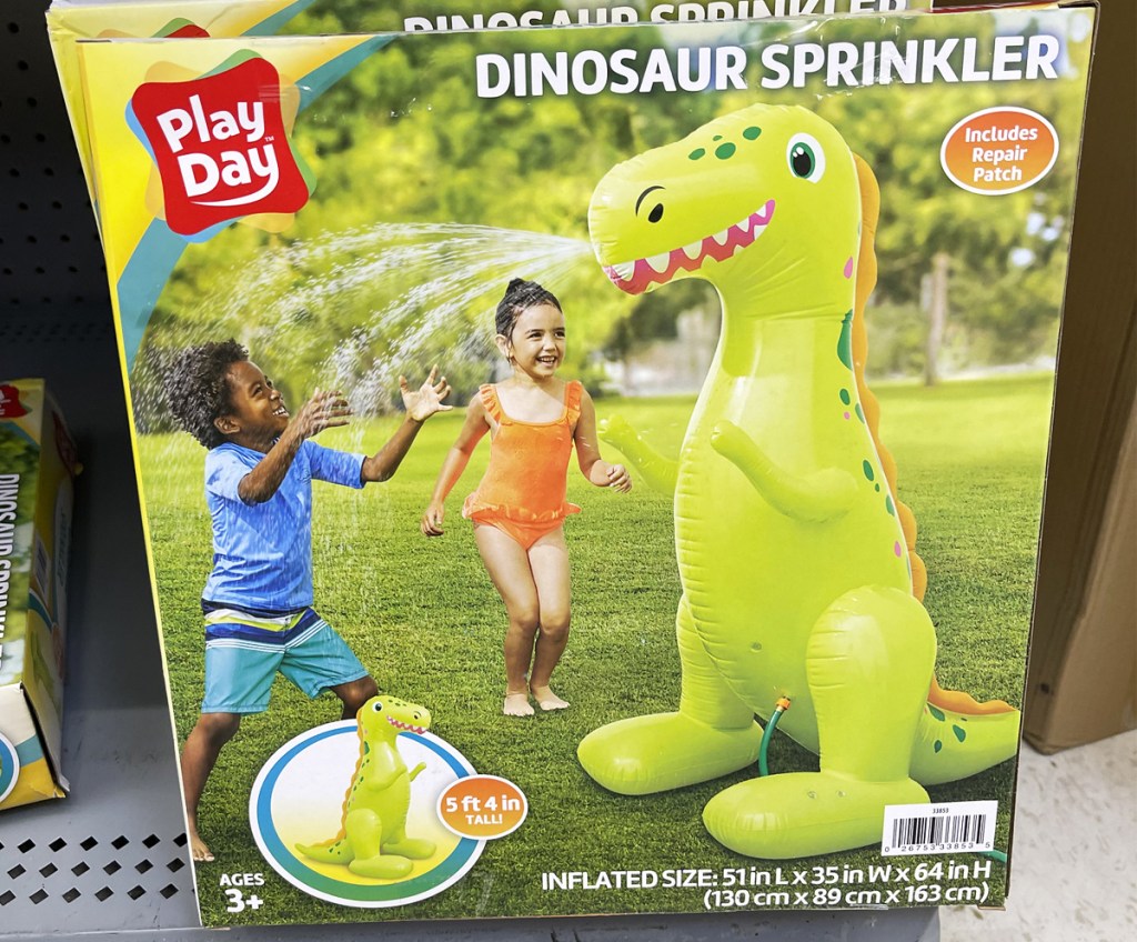 inflatable dinosaur sprinkler