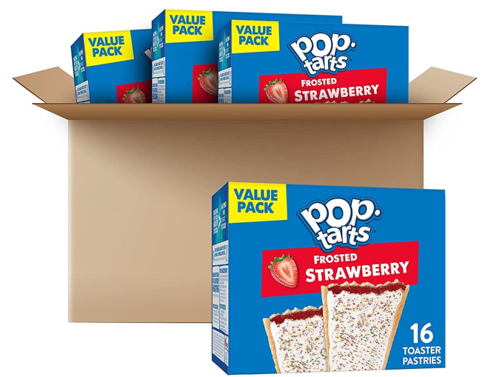 Pop-Tarts, Breakfast Toaster Pastries, Frosted Strawberry, 