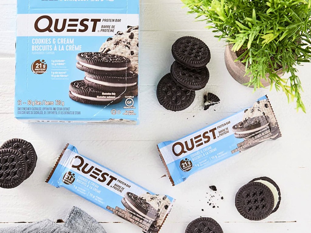 Quest Nutrition 12-Pack Protein Snack Bars in Cookies & Cream