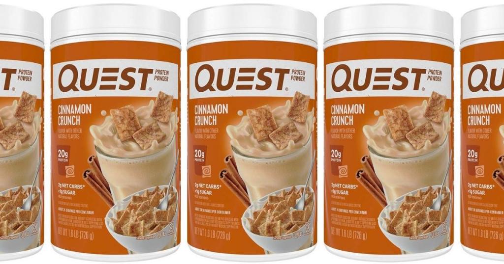 Quest Nutrition Cinnamon Crunch Protein Powder 25.6oz Tub
