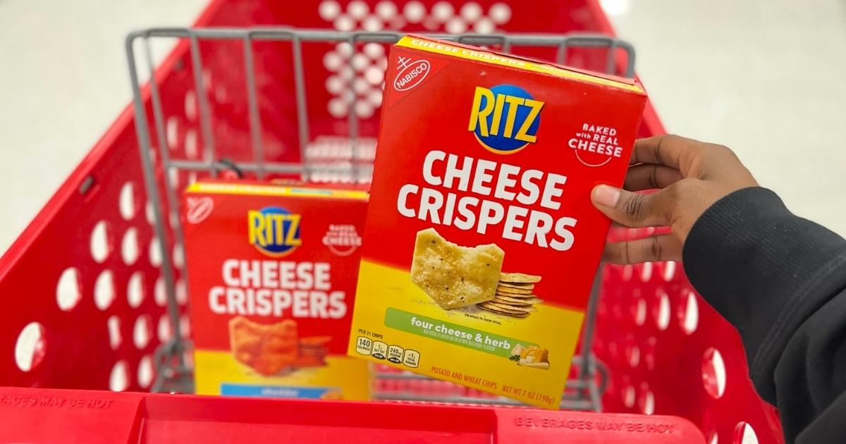 ritz cheese crispers boxes in store