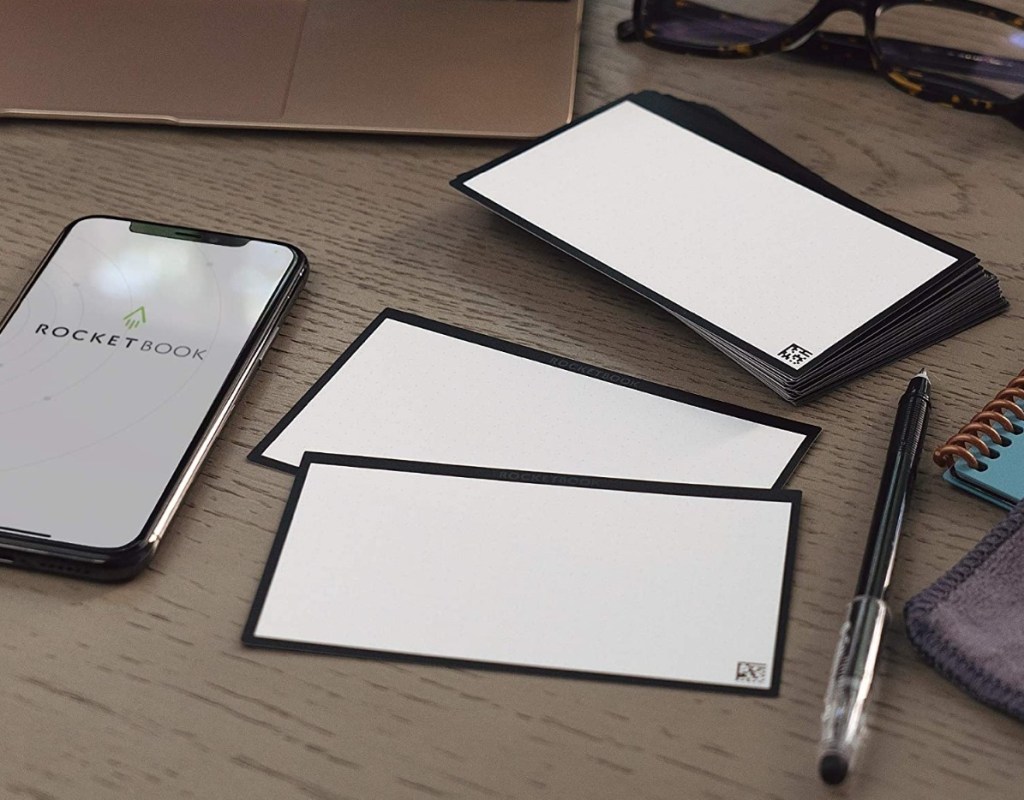 Rocketbook Cloud Cards and pen