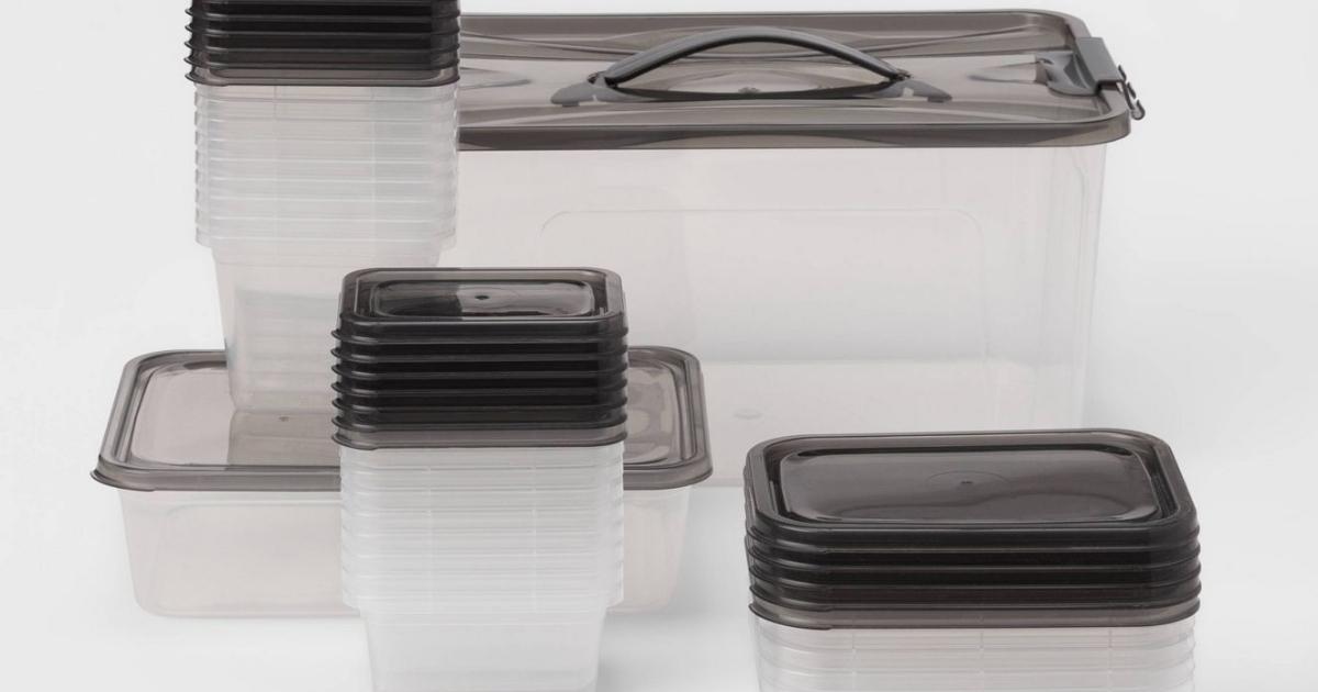 50-Piece Room Essentials Food Storage Container Set