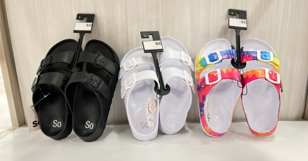 3 pairs of SO Passion Fruit Sandals
