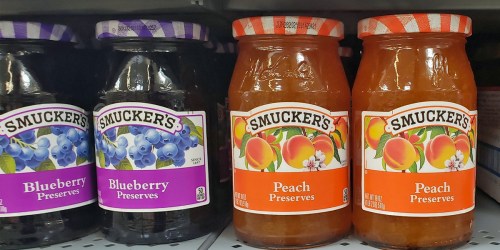 Smucker’s Preserves Jars 6-Pack Only $15.37 Shipped on Amazon (Just $2.56 Per Jar!)