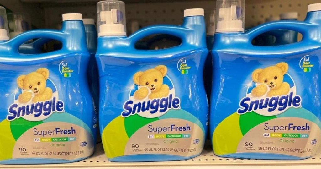 row of Snuggle Fabric Softener at Target