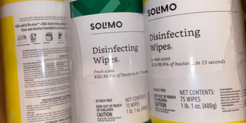 Solimo Disinfecting Wipes 225-Count Only $7 Shipped on Amazon | Kills Up to 99.9% Of Bacteria