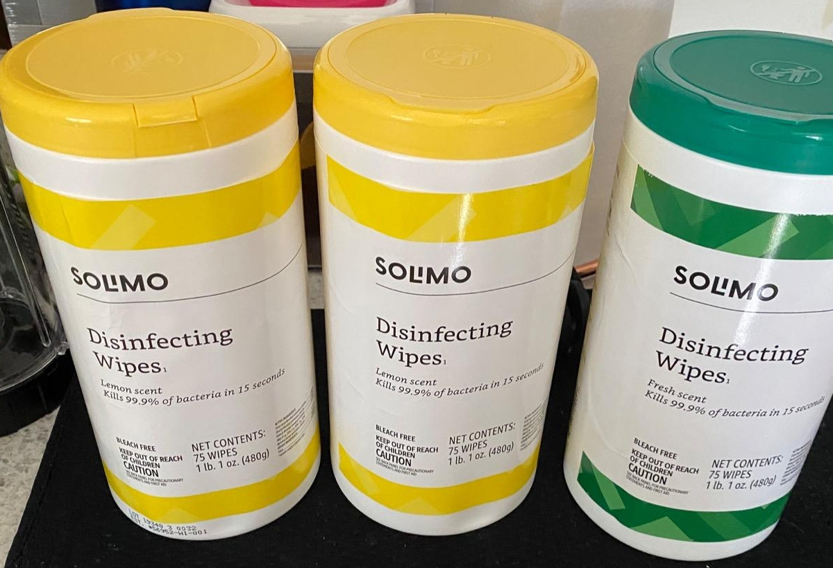 Solimo Disinfecting Wipes 225Count Only 7 Shipped on Amazon Kills