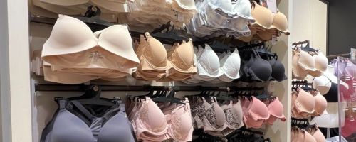 display of Soma bras