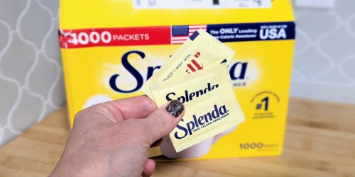 Splenda No-Calorie Sweetener Packets 1,000-Count Box Only $12.44 Shipped on Amazon | Perfect for Coffee or Baking