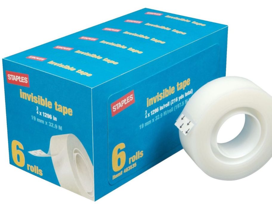 Staples Invisible Tape 6-Pack