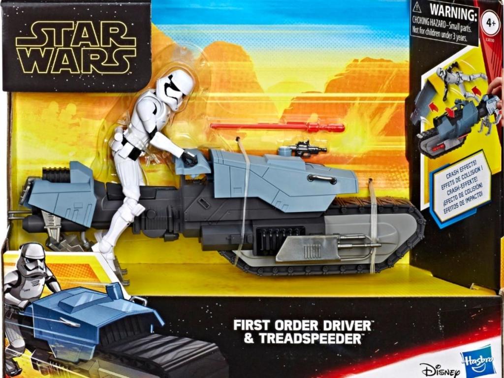 Hasbro Star Wars Galaxy of Adventures First Order Driver and Treadspeeder