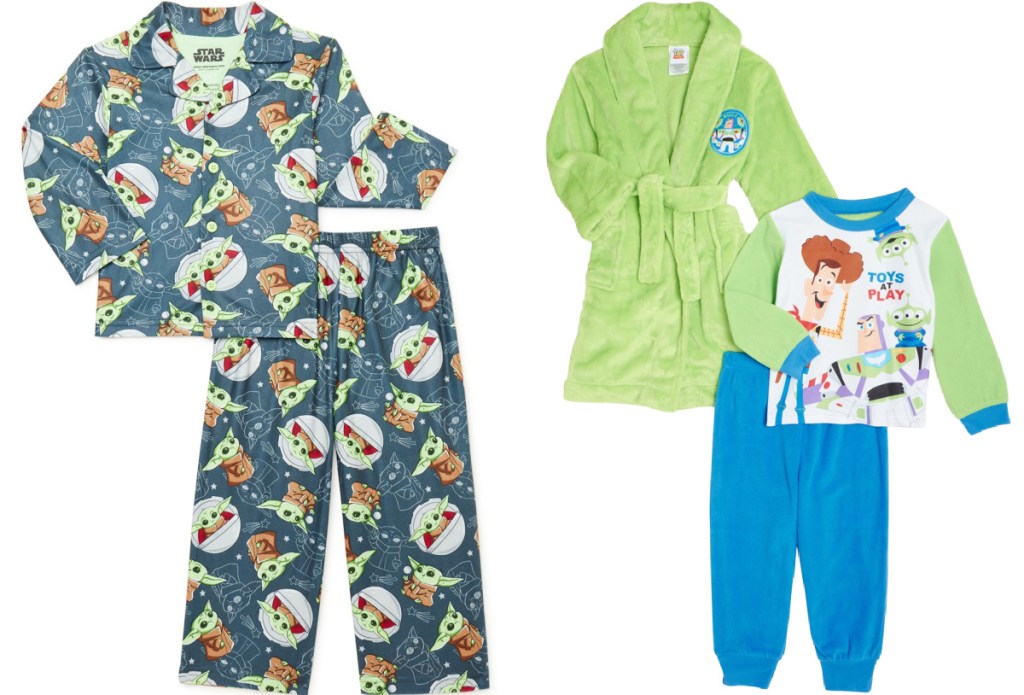 Star Wars Toddler Boy 2-Piece Pajama Set and Toy Story Toddler Boys 3-Piece Pajama Robe Set