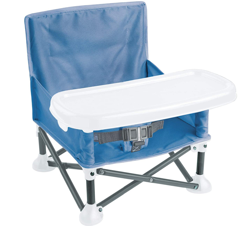 Summer Pop ‘n Sit Portable Booster Chair, Dusty Blue 