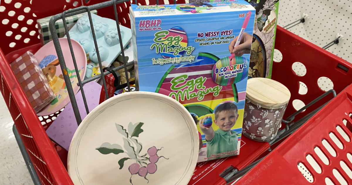 Easter items in store cart