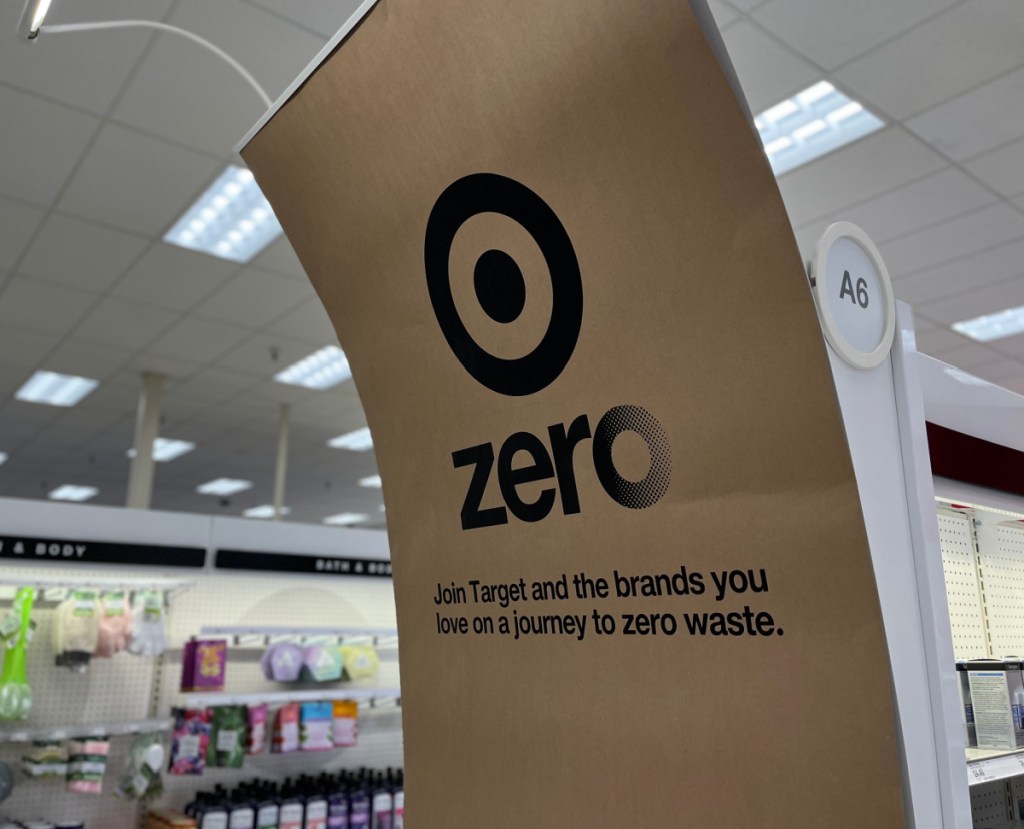 Target Zero program signage in-store