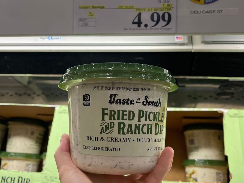 HUGE Fried Pickle & Ranch Dip Only 4.99 at Costco Hip2Save
