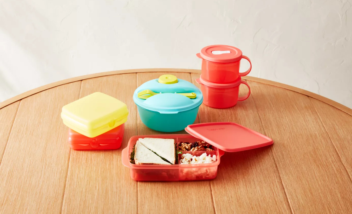 Tupperware Pack & Go 14-Piece Food Storage Container Set
