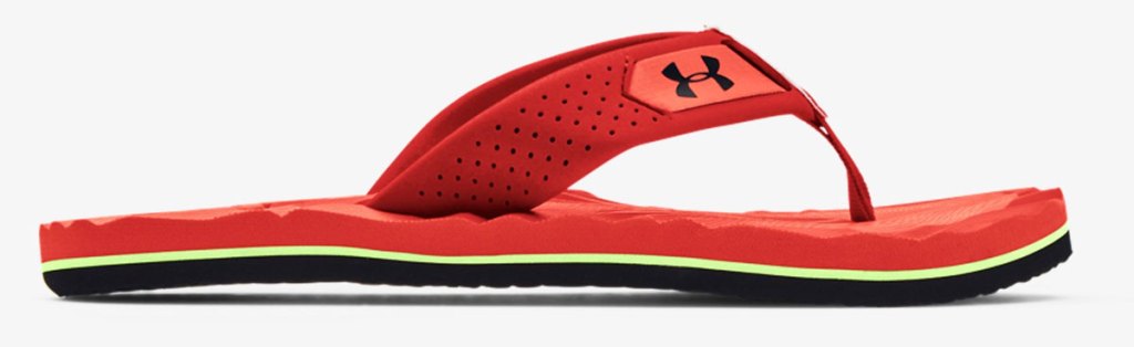 red under armour sandal